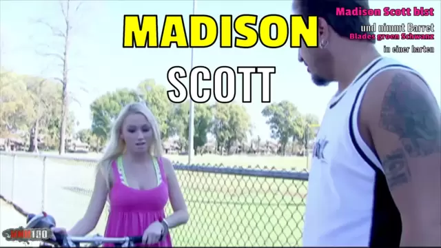 Madison Scott bläst und nimmt Barret Blades großen Schwanz in einer harten Session