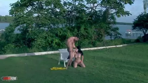 Roxy Panther: Hot Fuck auf Rasen mit Ejakulation photo 16