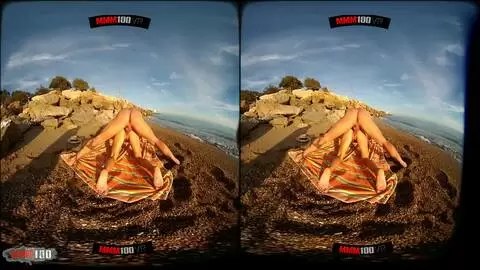 3D-VR-Fick am Strand mit der großartigen Rumänin Yasmin Daferro photo 11