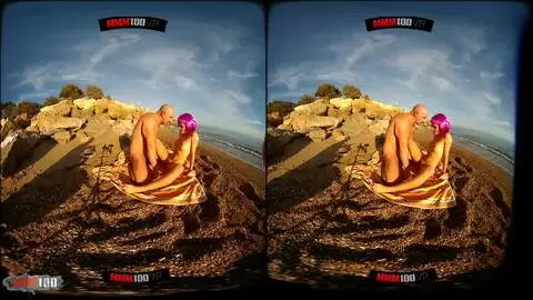 3D-VR-Fick am Strand mit der großartigen Rumänin Yasmin Daferro photo 16